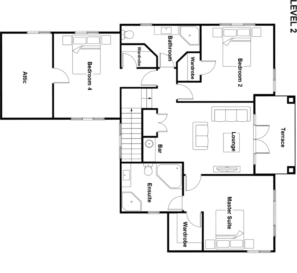 Sentinel floor plan — Level 2