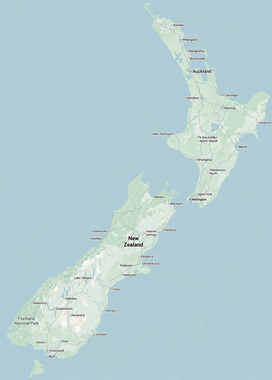 Map of Sentinel Homes offices across New Zealand