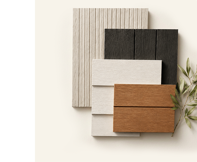 Cladding and material samples